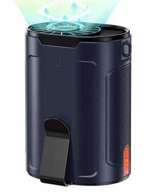 Portable Waist Fan, Rechargeable 3000mAh Battery, 25H Runtime, 4 Speeds